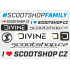 Arkusz naklejek Scootshop.cz X Divine M