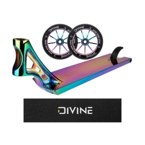 Set Deska Blazer Pro Raider 530 + 2ks koleček Divine 110 mm Spoked Neochrome + Divine logo griptape